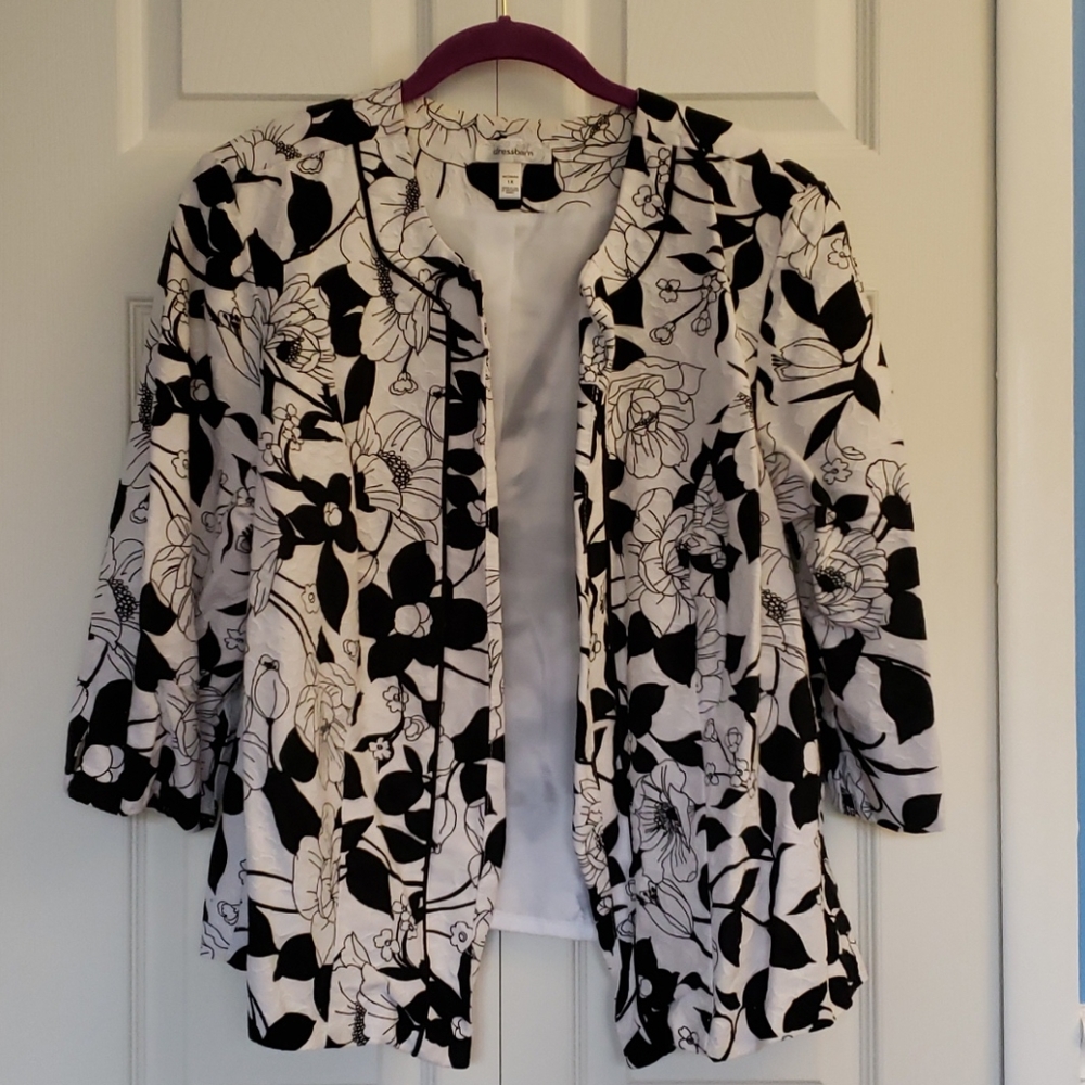 Dressbarn flower blazer